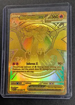 Mega Charizard X EX 130/094 Hyper Mega Rare Pokemon Card Near Mint Condition - Image 1