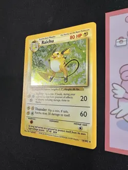 Raichu 14/102 Holo Rare Base Set Unlimited Pokemon Card 038💎NM💎 - Image 2