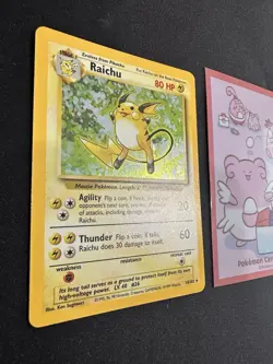 Raichu 14/102 Holo Rare Base Set Unlimited Pokemon Card 038💎NM💎 - Image 3