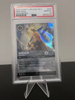 Hercules - Divine Hero - #215 Lorcana Rise Of The Floodborn - Enchanted PSA 10 - Image 1