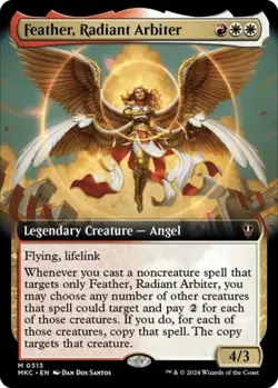 Feather, Radiant Arbiter (Extended Art) -Foil Near Mint MTG - Image 1