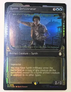 Synth Infiltrator (Showcase) Universes Beyond: Fallout Foil - MTG RARE - Image 1