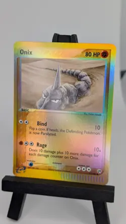 Pokemon Onix EX Sandstorm Reverse Holo Foil Card 71/100 Common NM - Image 1