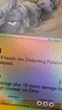 Pokemon Onix EX Sandstorm Reverse Holo Foil Card 71/100 Common NM - Image 3
