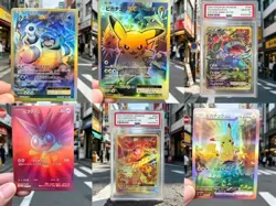 PSA 10 DIY Display Pokemon Pikachu Inspired Custom Fan Art EXP 20th Cards - Image 1