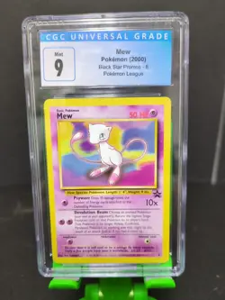 2000 pokemon mew black star promo-8 Non Holo CGC 9 - Image 1