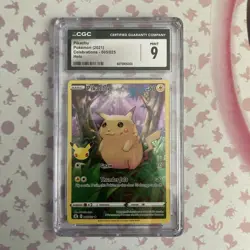 Pikachu 005/025 Pokemon Celebrations Holo CGC 9 Full Art - Image 1