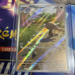 Paldean Wooper Pokemon TCG 102/094 Me02: Phantasmal Flames Holo - Image 1