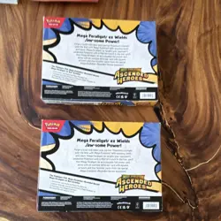 Pokemon Mega Evolution—Ascended Heroes Mega Feraligatr ex Box Lot (2) Booster - Image 2