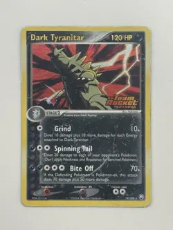 Pokemon TCG Dark Tyranitar 19/109 Team Rocket Returns Reverse Holo Stamp - Image 1