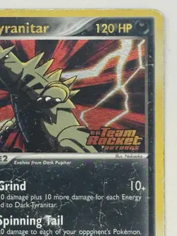 Pokemon TCG Dark Tyranitar 19/109 Team Rocket Returns Reverse Holo Stamp - Image 3