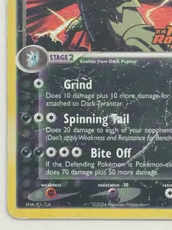 Pokemon TCG Dark Tyranitar 19/109 Team Rocket Returns Reverse Holo Stamp - Image 5