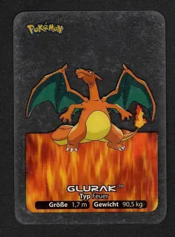 Pokemon - 2005 - Lamincards - Edibas - 006 Glurak - Deutsch - Image 1
