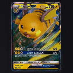 Raichu GX - SM213 Sun & Moon Promo Holo Pokemon TCG NM - Image 1