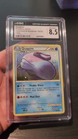 QUAGSIRE - HOLO - CGC 8.5 - 2010 POKEMON HeartGold & SoulSilver - 9/123 - Image 2