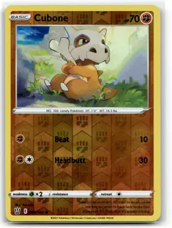 Cubone 069/163 Common Battle Styles Pokemon Reverse Holo LP - Image 1