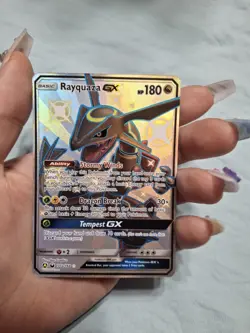 Pokemon TCG Shiny Rayquaza GX Promo Card 177a/168 Hidden Fates - Image 1