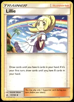 Lillie 125/156 Uncommon Ultra Prism Pokemon Moderately Played - Image 1