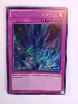 Yugioh! Torrential Tribute LCYW-EN180 Secret Rare Unlimited Edition - Image 1