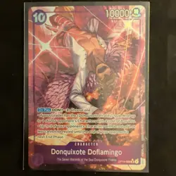 Donquixote Doflamingo OP14-069 SR Alt Art Pack Fresh ENGLISH One Piece CCG - Image 1