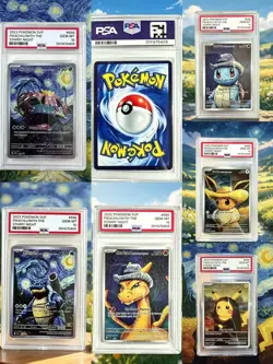 Pokemon Van Gogh Museum Set PSA10 Gem Mint-Starry Night&Portrait Art Card - Image 1