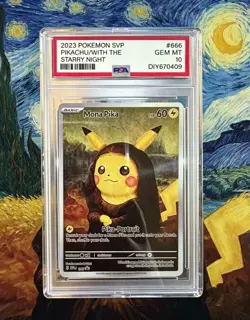 Pokemon Van Gogh Museum Set PSA10 Gem Mint-Starry Night&Portrait Art Card - Image 2