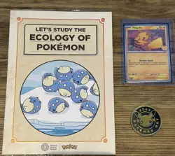 Pikachu At The Museum Sealed Promo Card and Pokemon Day promo card & coin - Image 5