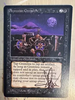 MTG ARTIST PROOF Gremlins Time Walk AP Sketch Art Amy WEBER Magic - Image 2