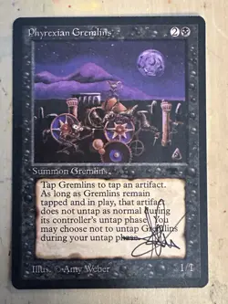 MTG ARTIST PROOF MTG Phyrexian Gremlins AP Sketch Art Amy WEBER - Image 2