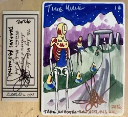 MTG ARTIST PROOF Drafnas Restoration Time Walk AP Sketch Art Amy WEBER Magic - Image 1