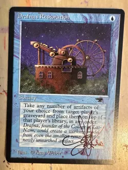 MTG ARTIST PROOF Drafnas Restoration Time Walk AP Sketch Art Amy WEBER Magic - Image 2