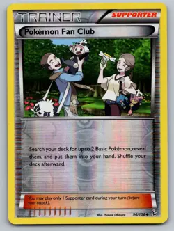 Pokemon Fan Club Reverse Holo Uncommon XY - Flashfire 94/106 MP - Image 1