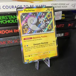 🔥 Pokemon Pachirisu 138/091 Paldean Fates Shiny Rare Pokemon NM 🔥 - Image 2
