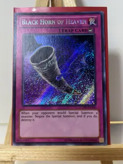 YuGiOh Black Horn of Heaven | LCYW-EN300 | Secret Rare | Unlimited Edition | NM - Image 1