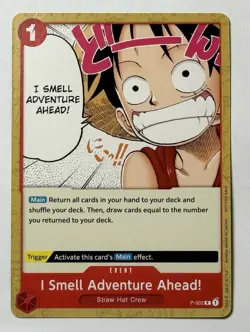 One Piece (I Smell Adventure Ahead!) (Promotion Pack 2022) Exclusive P-002 Luffy - Image 1