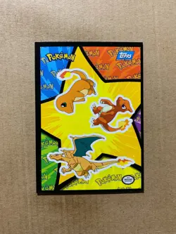 Charizard Sticker #S8 First Movie Blue Label - TOPPS Pokemon Card - EXCELLENT - Image 1