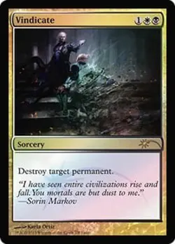 Vindicate (Judge 2013) FOIL Promo NM Sorcery Special MAGIC MTG CARD ABUGames - Image 1