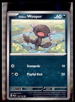 Pokemon Paldean Wooper 129/193 Paldea Evolved Non Holo Common 5 Card Lot LP - Image 1