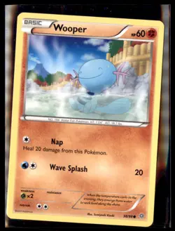 Pokemon Wooper 38/98 Ancient Origins 3 card lot Non Holo 3 card lot - Image 1