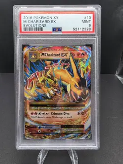 PSA 9 M Charizard EX 13/108 XY Evolutions 2016 Mint Pokemon Holo - Image 1