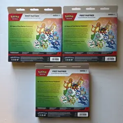 3x First Partner Illustration Collection Series 1 Boxes: Pokemon - New & Sealed - Image 2