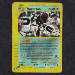 [PO] MAGNETON Pokemon REVERSE HOLO AQUAPOLIS E-Serie 22/147 English POOR - Image 1