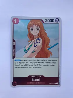 Nami OP01-016 Rare Card One Piece Trading Card Game - English - Image 1