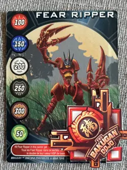 Bakugan Battle Brawlers Haos ⭐ Fear Ripper 570G B1 + HSP 150 Card BA050-B - Image 5