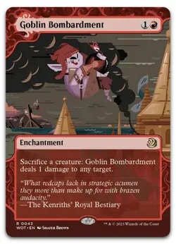 Goblin Bombardment #43 (LP) Wilds of Eldraine WOT Magic MTG - Image 1