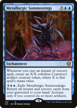 Metallurgic Summonings #122 (HP) Commander 2021 C21 Magic MTG - Image 1