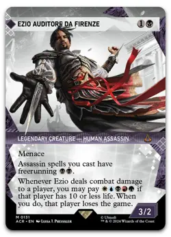 Ezio Auditore da Firenze (Showcase) #131 (NM) Assassin's Creed ACR Magic MTG - Image 1