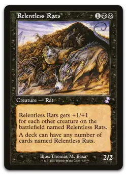 Relentless Rats #329 (NM) Time Spiral Remastered TSR Magic MTG - Image 1