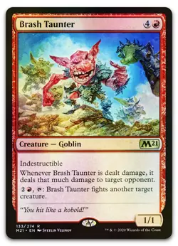 Brash Taunter #133 (Foil) (NM) Core Set 2021 M21 Magic MTG - Image 1