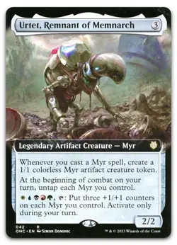 Urtet, Remnant of Memnarch (Extended Art) #42 NM Phyrexia All Will Be One - Image 1